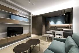 Moderne Wohnung Mit Einem Schlafzimmer In Vilnius Einem Moderne Schlafzi Small Apartment Living Room Open Concept Kitchen Living Room Apartment Living Room