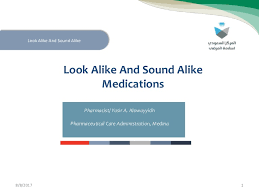 Beca use youn g childre n a re u n able to rea d th. Look Alike And Sound A Like Medications