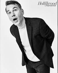 For your consideration: me wearing a suit. . . . Thanks to @laceyvrose and  @hollywoodreporter for having me with this group of comics whom I admire so  much. Photographer — @beaugrealy Stylist — @