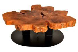 In this tutorial diy pete will will show you how to make a wood slab coffee table with an epoxy inlay. Contemporary Coffee Table Live Edge Free Form Rotsen Furniture Wooden In Reclaimed Material