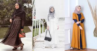 Model baju gamis warna hitam tangan kembung. 5 Model Baju Gamis Polos Untuk Lebaran Yang Modis Popmama Com
