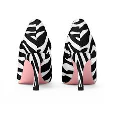 Black And White Cow Print Heels This Item Is Unavailable Zebra Print Shoes Animal Print High Heels Stripe Print