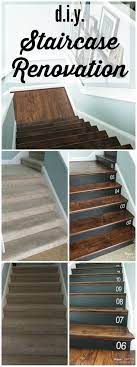 The stairs are carpeted, but the pile is worn down. Diy Staircase Makeover Diy Staircase Makeover Diy Staircase Removing Carpet From Stairs