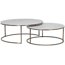 Why we love nesting coffee tables. Globewest Elle Round Marble Nest Coffee Table