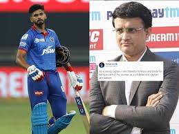 Shreyas iyer is a rising indian cricketer who besides being the captain of the delhi capitals for the ipl also, plays for the indian national team for the one day internationals and twenty20 internationals formats. Iyer Ganguly Conflict Of Interest Shreyas Iyer Issues Clarification As Delhi Capitals Skipper S Remarks On Sourav Ganguly Spark Controversy Cricket News