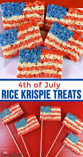 4th Of July Rice Krispie Treats Recipe 4th Of July Desserts Fourth Of July Food 4th Of July