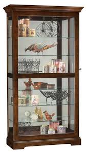 Curio Cabinet Curio Cabinet Offers A Locking Front Door With Beveled Glass Slides In Both Directions For Convenient Acc Cristaleiras Moveis Finos Cristaleira