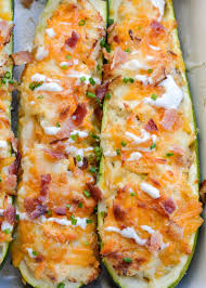 For a serving size of 1 cup, sliced ( 180 g). Chicken Bacon Ranch Zucchini Boats Low Carb Keto Maebells