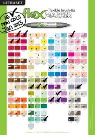 Letraset Flex Markers Colour Chart Neat Stuff Pro