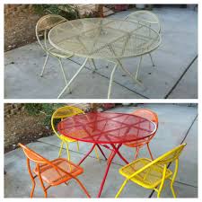 Old Wrought Iron Patio Furniture Made New Again Iron Patio Furniture Wrought Iron Patio Furniture Vintage Patio Furniture