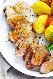 Simply rub the pork with a tasty dry rub, quickly sear, then bake in a hot oven. Grilled Peach Glazed Pork Tenderloin Foil Packet With Potatoes