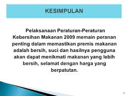 Karena debu jalan dan asap kendaraan akan menempel pada makanan. Taklimat Peraturan Peraturan Kebersihan Makanan Ppt Video Online Download