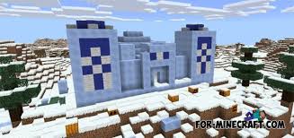 This awesome base has a redstone torch, cozy bed, crafting table and a furnace. Igloo Village Map For Minecraft Pe 1 2