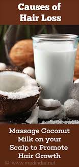Coconut milk is accessible in the canned structure; Home Remedies For Hair Loss