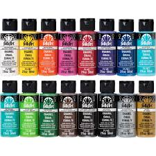 Folkart Promogls16 Glass Paint Set Glass Painting Acrylic Paint Set Paint Set