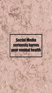 Social media seriously harms your mental health. Aesthetic Mental Health Header