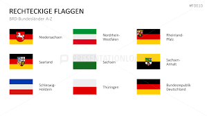 So niedersachsen, mit dem roten wappen mittig, welches ein weißes ross zeigt. Deutschland Bundeslander Flaggen Powerpoint Vorlage Presentationload