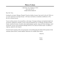 Best Massage Therapist Cover Letter Examples Livecareer