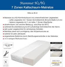 Sandman vermarktet die oberösterreichische hellatex unter anderem kaltschaummatratzen und andere produkte rund um bettwaren & randartikel. 25cm Mammut Rg35 90x200cm 7 Zonen Kaufland De