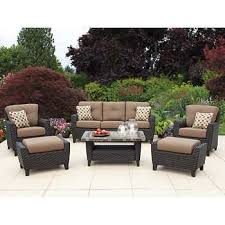 Kingsley 6 Piece Deep Seating Set Furniture Resin Patio Furniture Deep Seating
