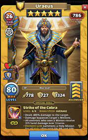They are always a 5* hero and are often especially valuable, even compared to other 5*s. Uraeus February 2021 Hotm Review And Grading Empires And Puzzles Hero Of The Month