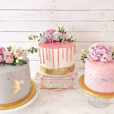 Check spelling or type a new query. Trio Of Pink Gold And Grey Buttercream Birthday Cakes With Fresh Flowers By Blossom Crumb Fresh Flower Cake Flower Cake Cake