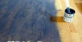 How To Chalk Paint Wood Laminate Floor Floor Makeover Wood Laminate Flooring Flooring