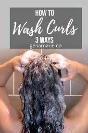 Using your fingertips, rigorously massage the scalp to get rid of dead skin cells and loosen the oils in your hair. How To Wash Curly Hair Clarify Co Wash For Beginners Gena Marie