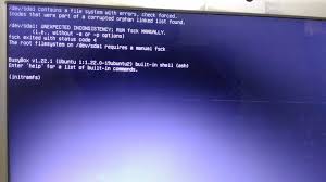 Boot Dev Sda1 Contains A File System With Errors Check Forced Ask Ubuntu
