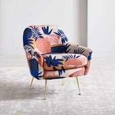 Browse stylish lounge chairs, dining room chairs, outdoor another option—use an upholstered armchair to introduce color or patterns to the room. 7 Modern Floral Chairs That Ll Transform Your Space Architectural Digest