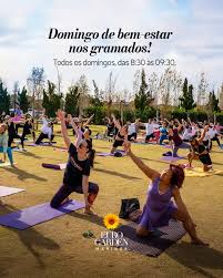 Mais do que exerc&iacute;cio f&iacute;sico, a yoga &eacute; um mergulho em si mesmo. &Eacute; a  oportunidade de desacelerar, respirar e encontrar equil&iacute;brio. 🕣 Das 8h30  &agrave;s 9h30 Todos os domingos, nos gramados