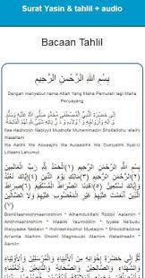 Saya juga menyertakan ejaan rumi dan terjemahan pada setiap bacaan. Bacaan Tahlil Lengkap Doa Surat Yasin