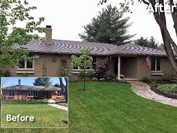 We can take brick as an example. Transforming A 70s Brick House Into An Updated Ranch Style Home Sharper Impressions Painting