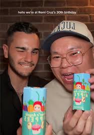 happy birthday @Remi Cruz 👼🏼🩵 can we also talk about how his sweater  already had a mushroom