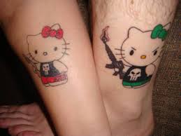 Get inspired by these wedding ring tattoos from real couples; Gangster Couple Tattoos Shefalitayal
