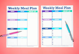 Indian baby food chart for 7 months baby | 7 months indian baby food recipes. Printable Weekly Meal Planner Template Happiness Is Homemade