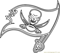 Printable nfl national football logo coloring page. Tampa Bay Buccaneers Logo Coloring Page For Kids Free Nfl Printable Coloring Pages Online For Kids Coloringpages101 Com Coloring Pages For Kids