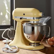 Hochwertige kitchen aid produkte für einen modernen haushalt. Kitchenaid Artisan Series 5 Quart Tilt Head Majestic Yellow Stand Mixer Reviews Crate And Barrel Kitchenaid Artisan Kitchenaid Artisan Stand Mixer Kitchen Aid