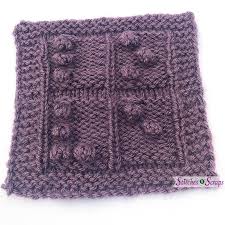 Free Pattern Message In A Bobble Harmony Blanket Square