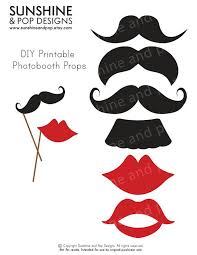 Happy Birthday Photo Booth Props Printable Pin By Karen Aguilar Sew Lemony On Mustaches Diy Birthday Banner Mustache Party Diy Printables