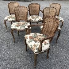Set Of 6 Italian French Louis Xv Double Cane Back Dining Chairs Ardesh Dining Chairs Furniture Design Chair French Dining Chairs