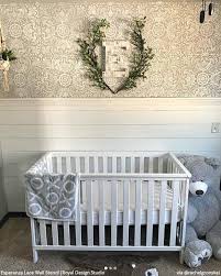 You can utilize a curtain with patterned material, felt, and scrapbook paper fillers as wall decor! The Cutest Nurseries Kids Rooms Ever Using Wall Stencils Royal Design Studio Stencils