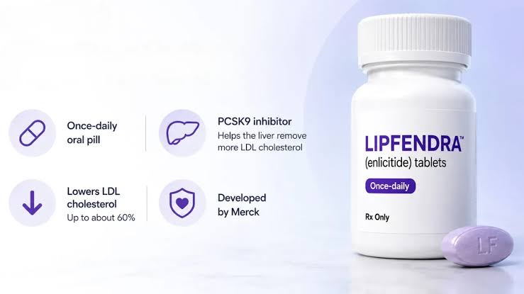Lipfendra (enlicitide) is the first once-daily pill targeting the PCSK9 protein to lower LDL cholesterol., AI generated