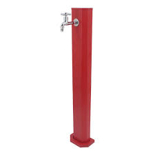 Figuring out what outdoor faucet repair approach you need can also prove challenging depending on the symptoms. Jm Outdoor Garden Hose Bib Extender Stanchion Steel Diy Spigot Post Heavy Duty Iron Stand Reel Shower Fountain With 3 4 Brass Faucet Tap Quick Connect End Red Buy Online In Gibraltar At