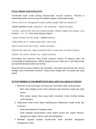 Aplikasi komputer dalam bahasa melayu. Kisah Arnab Dan Kura