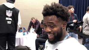 Kendall Joseph talks at NFL Combine