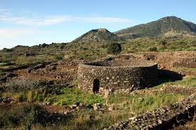 Pantelleria island from fl340 traffic a340 emirates airline | ph: Pantelleria S Gardens Inspired By Wind And Citrus Fruit Italian Ways