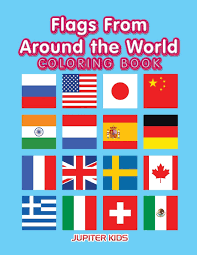 Dragon ball z coloring pages; Flags From Around The World Coloring Book Kids Jupiter 9781683263142 Amazon Com Books
