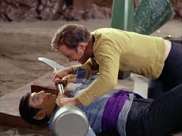 Image result for captain kirk throws finger