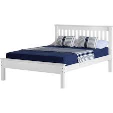 Once you experience the difference, youll never want to downsize from that. Seconique Monaco King Size Bed Frame In White With Low Foot End Furniture123